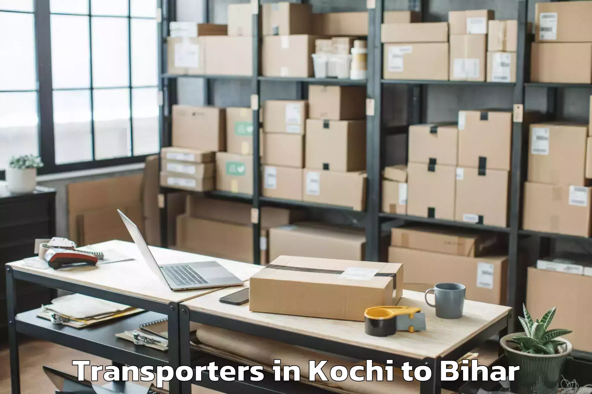 Book Kochi to Darbhanga Airport Dbr Transporters Online